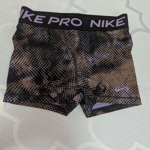 Nike Pro Black and Brown Shorts